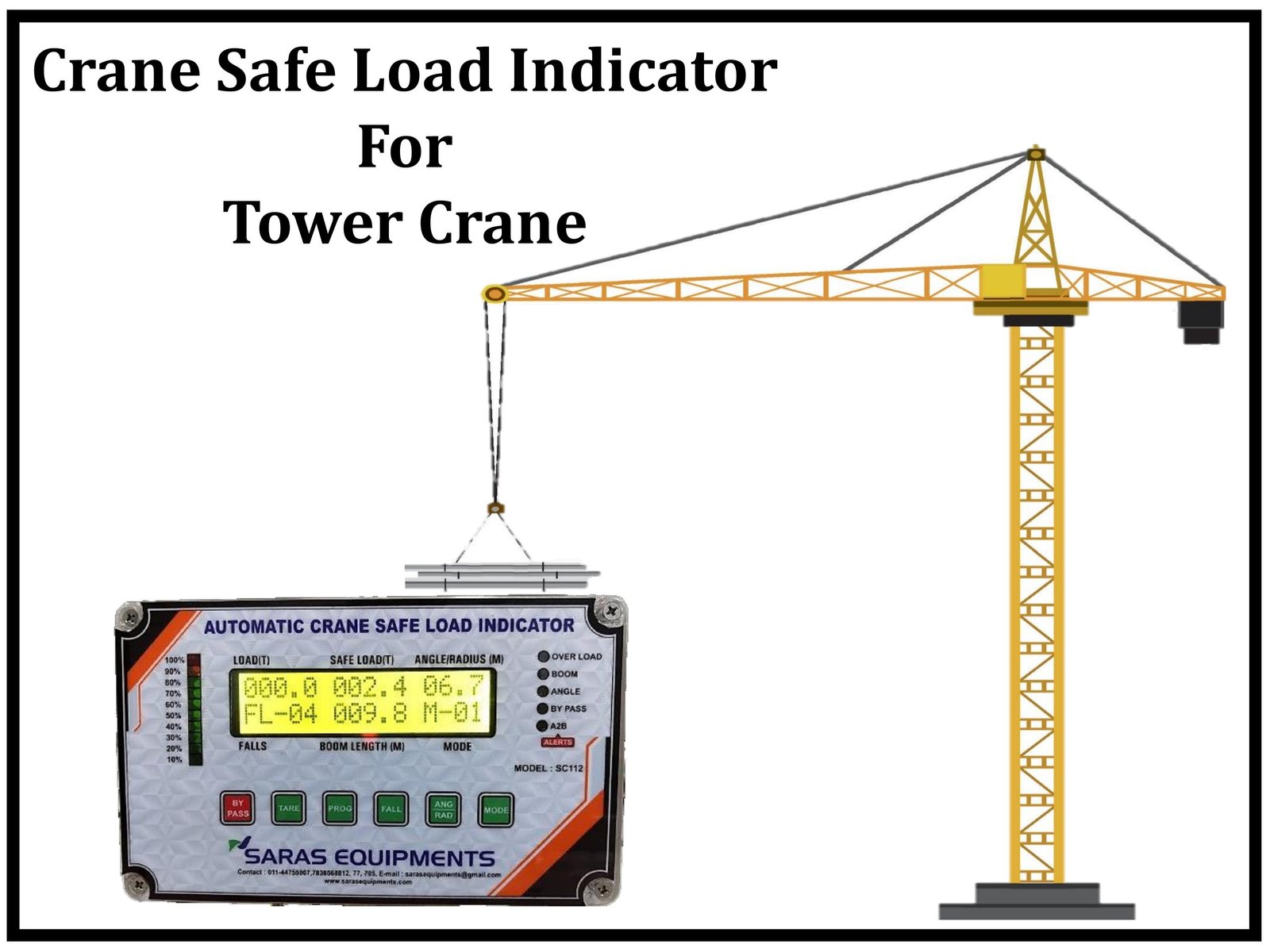 Crane Safe Load Indicator for Tower Crane in Bangalore