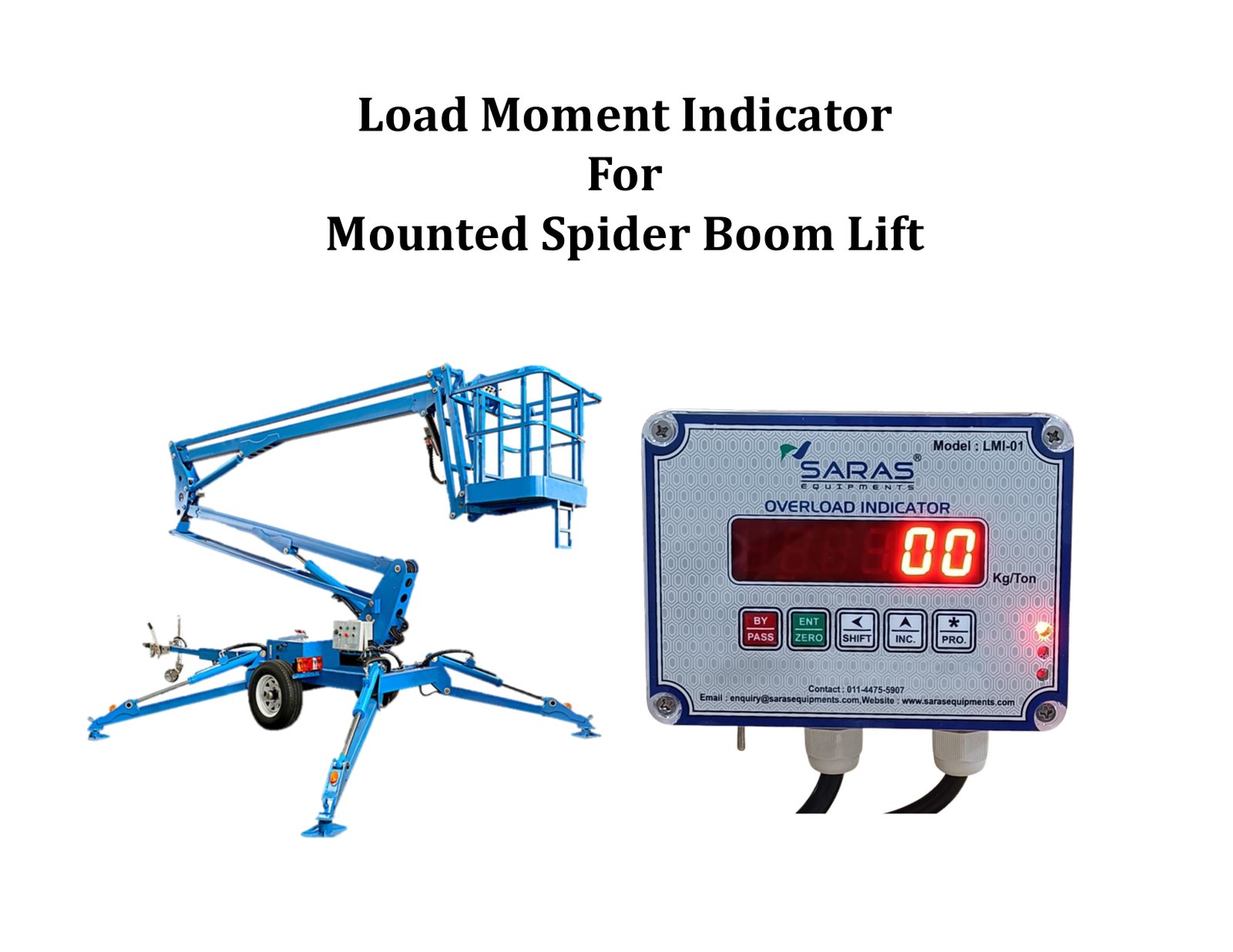 Load Moment Indicator For Mounted Spider Boom Lift