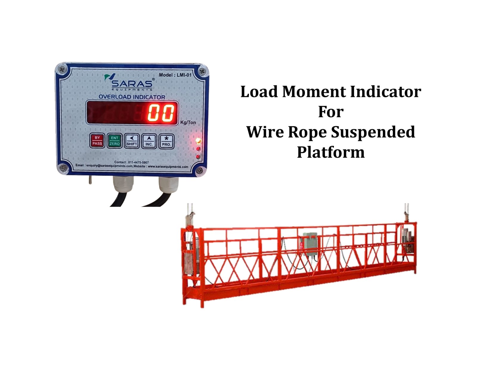 Load Moment Indicator For Wire Rope Suspended Platform