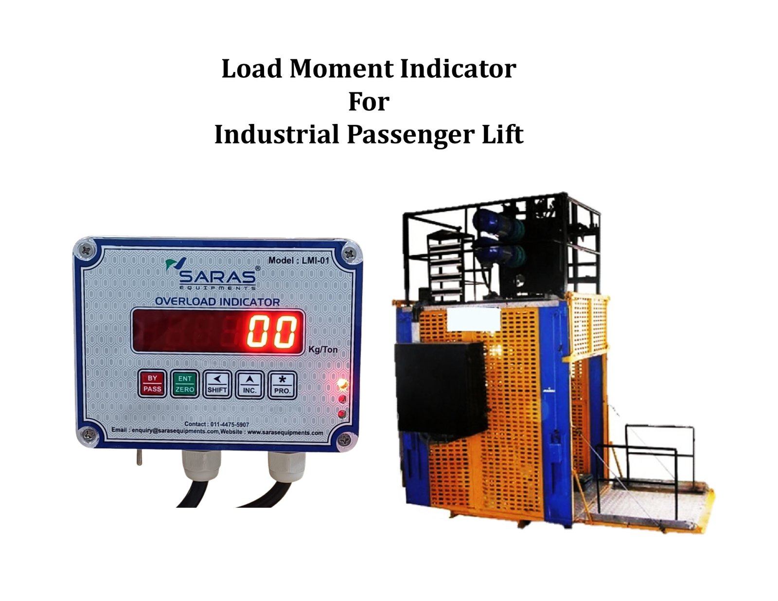 Load Moment Indicator For Industrial Passenger Lift