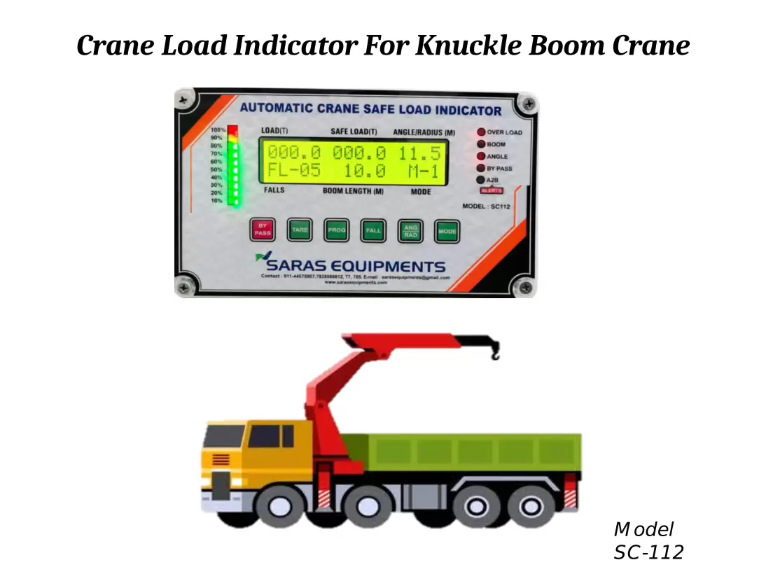 Crane Safe Load Indicator for Knuckle Boom Crane