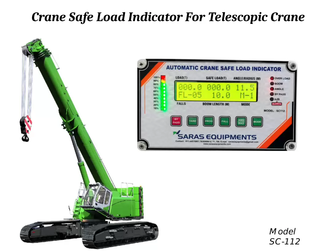 Crane Safe Load Indicator for Telescopic Crane
