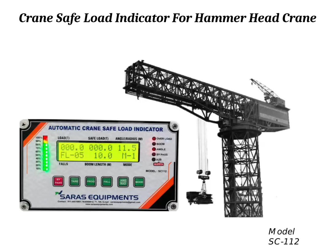 Crane Safe Load Indicator for Hammer Hand Crane