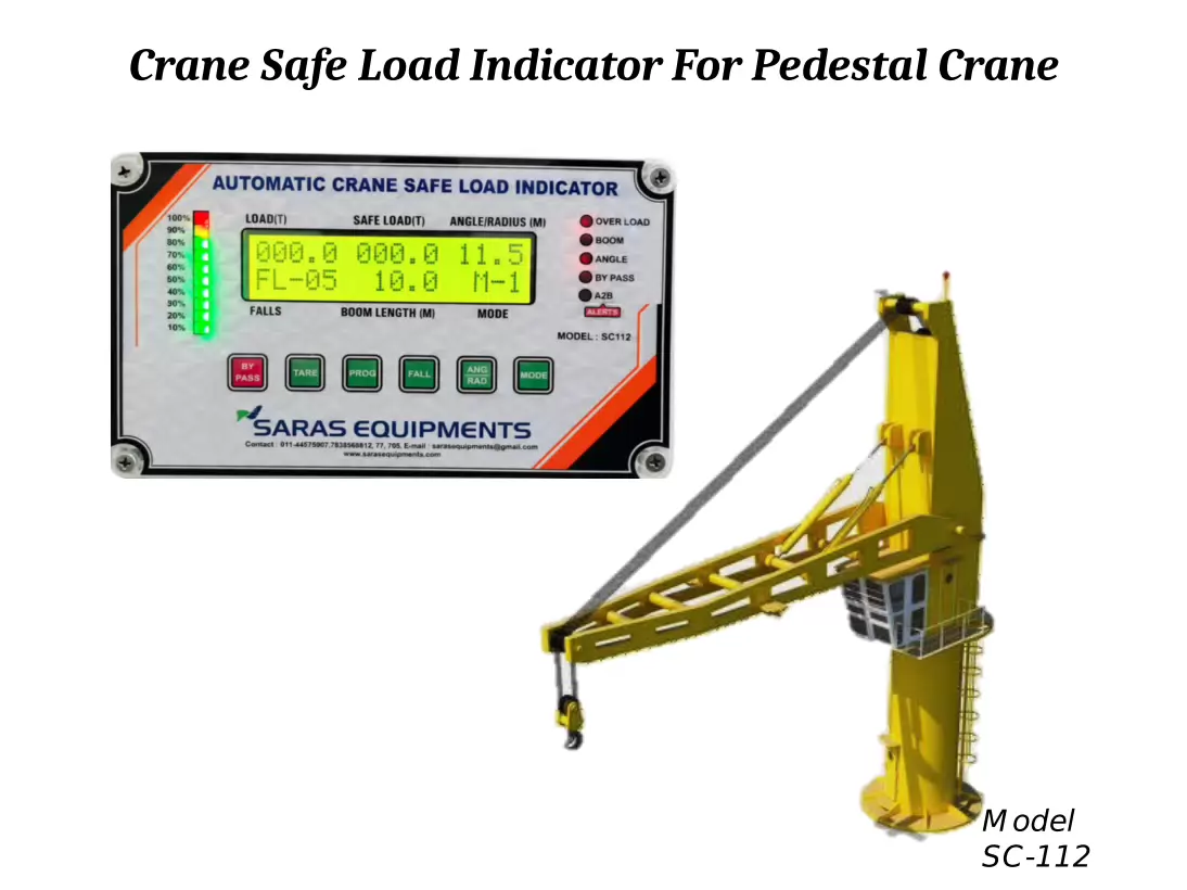 Crane Safe Load Indicator For Pedestal Crane
