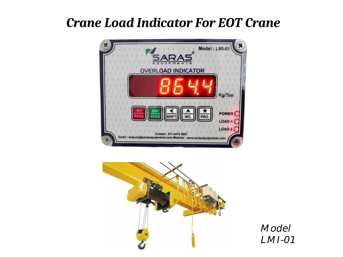 safe load load indicator for EOT