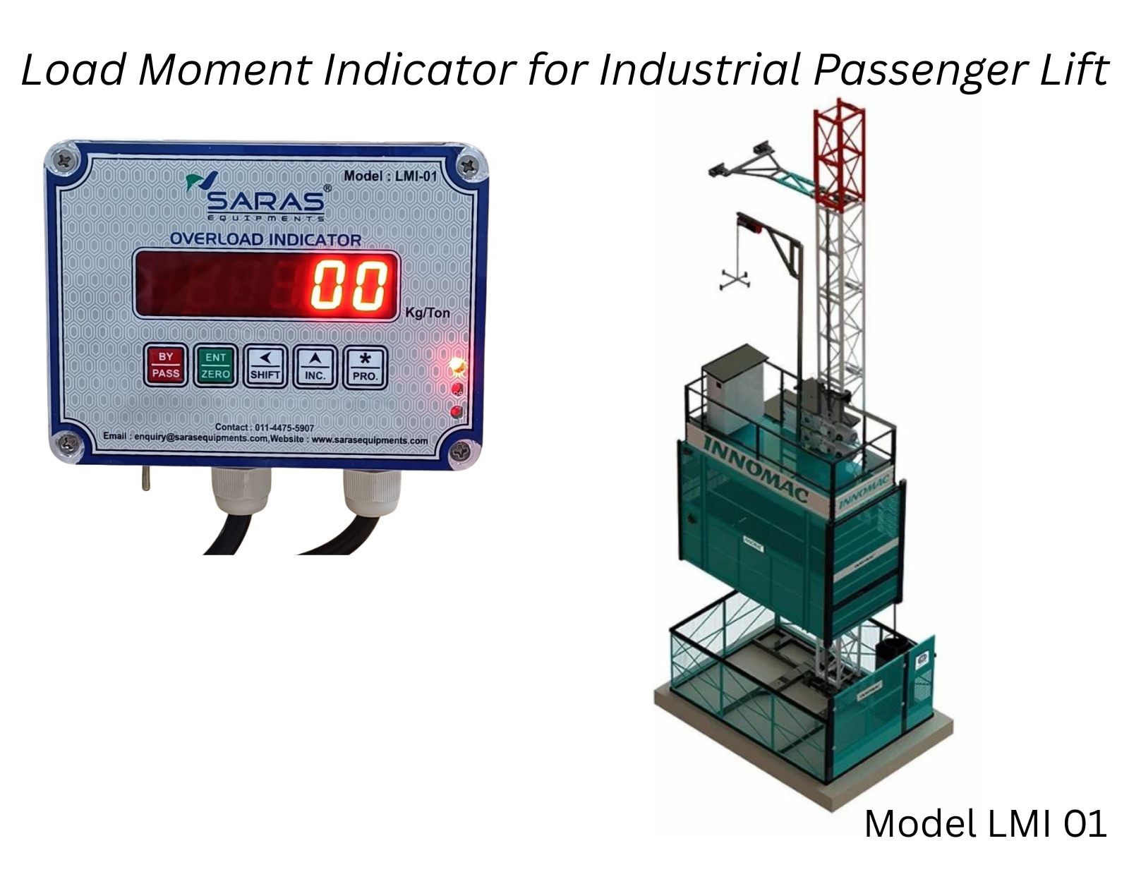 Load Moment Indicator For Industrial Passenger Lift