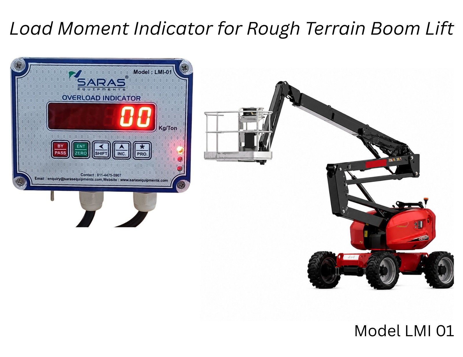 Load Moment Indicator For Rough Terrain Boom Lift