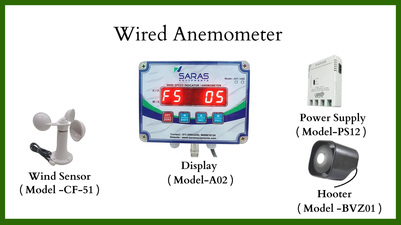 Best Anemometer, Wind Speed Meter, and Saras Anemometer for Cranes also