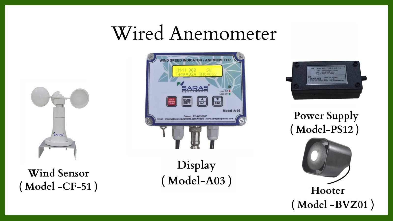 Wire Anemometer For Crane