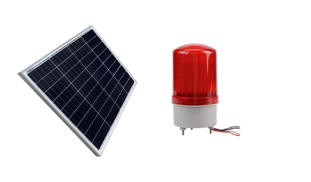 Aviation Light with Solar Panel