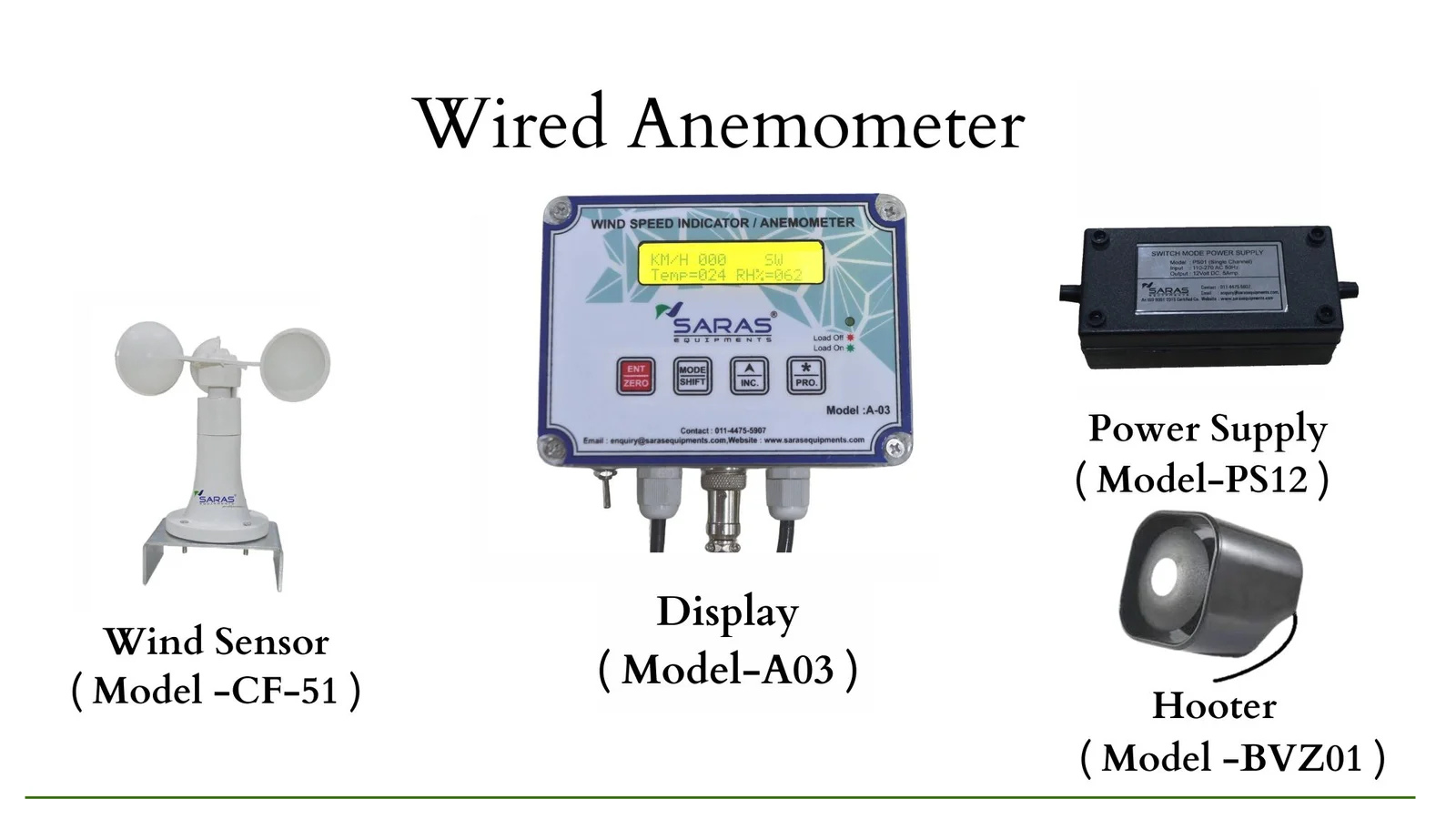 Wire Anemometer For Crane