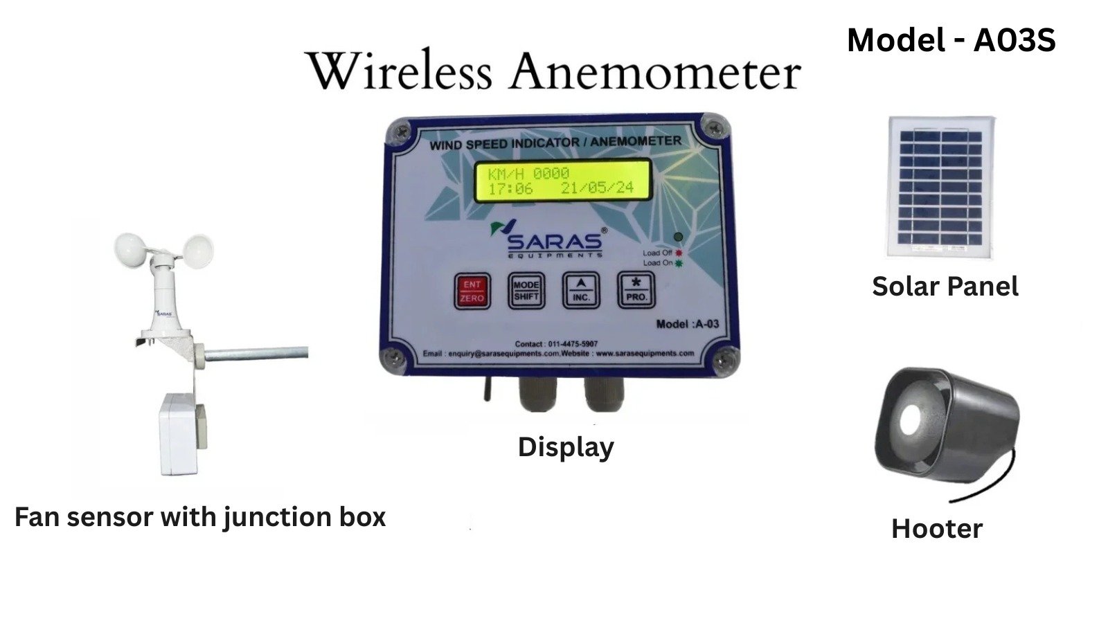 Wireless Anemometer For Crane